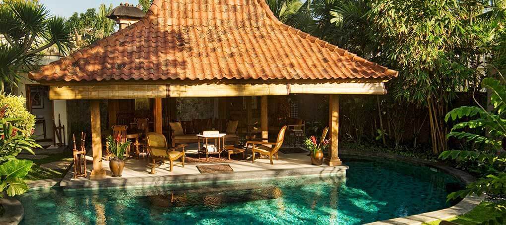 Villa Oost Indies - Living joglo and pool
